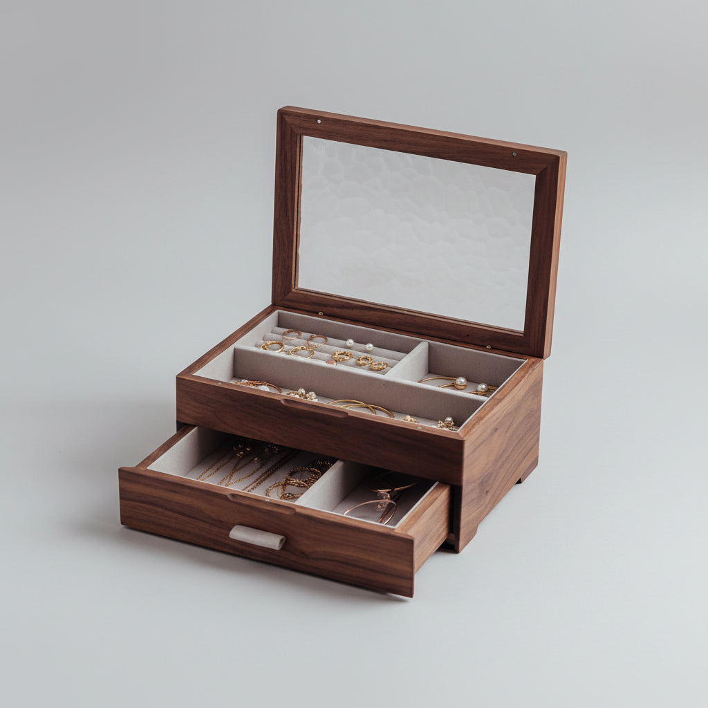 The Juniper Two, solid walnut or solid cherry