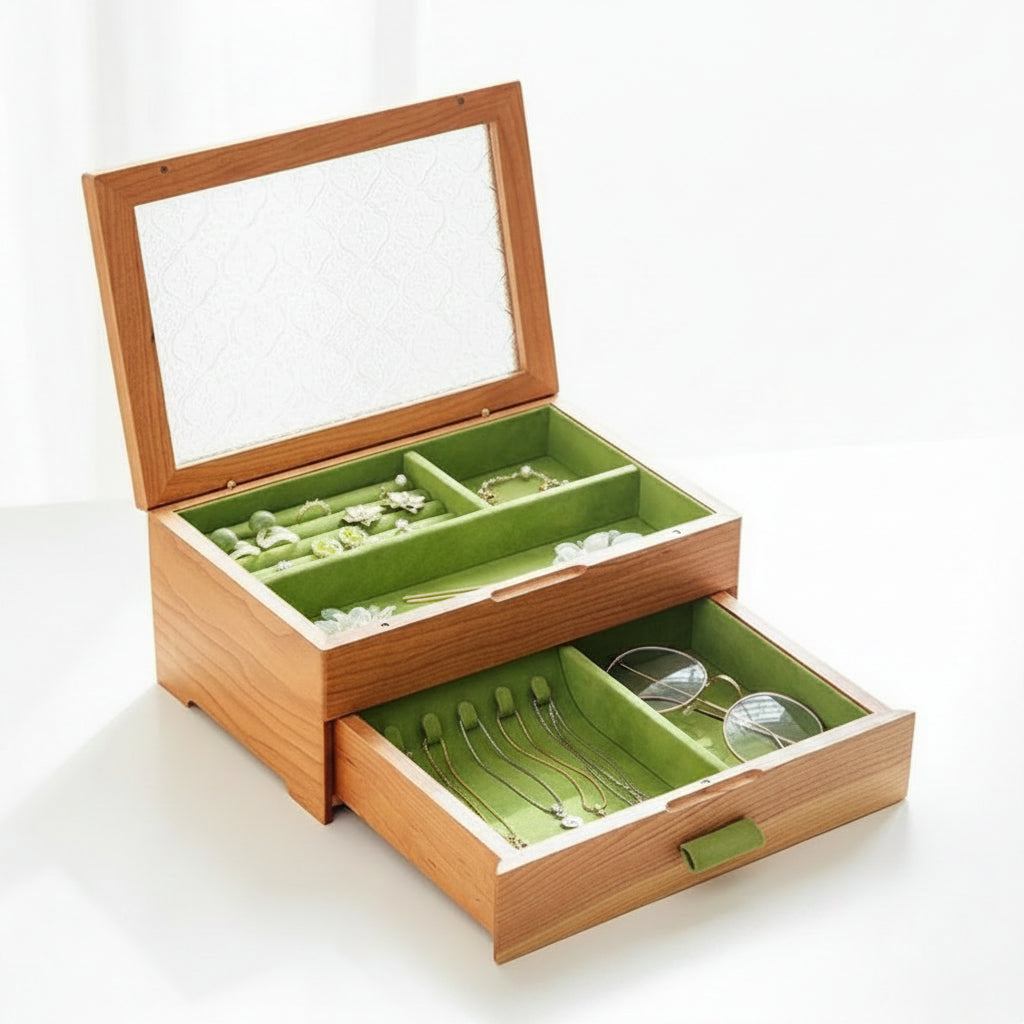 The Juniper Two, solid walnut or solid cherry