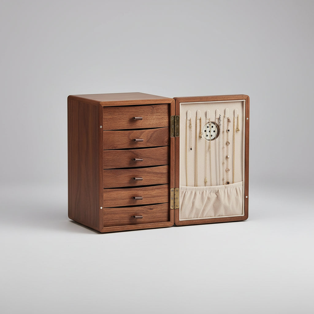 The Keeper, walnut veneer over engineered wood