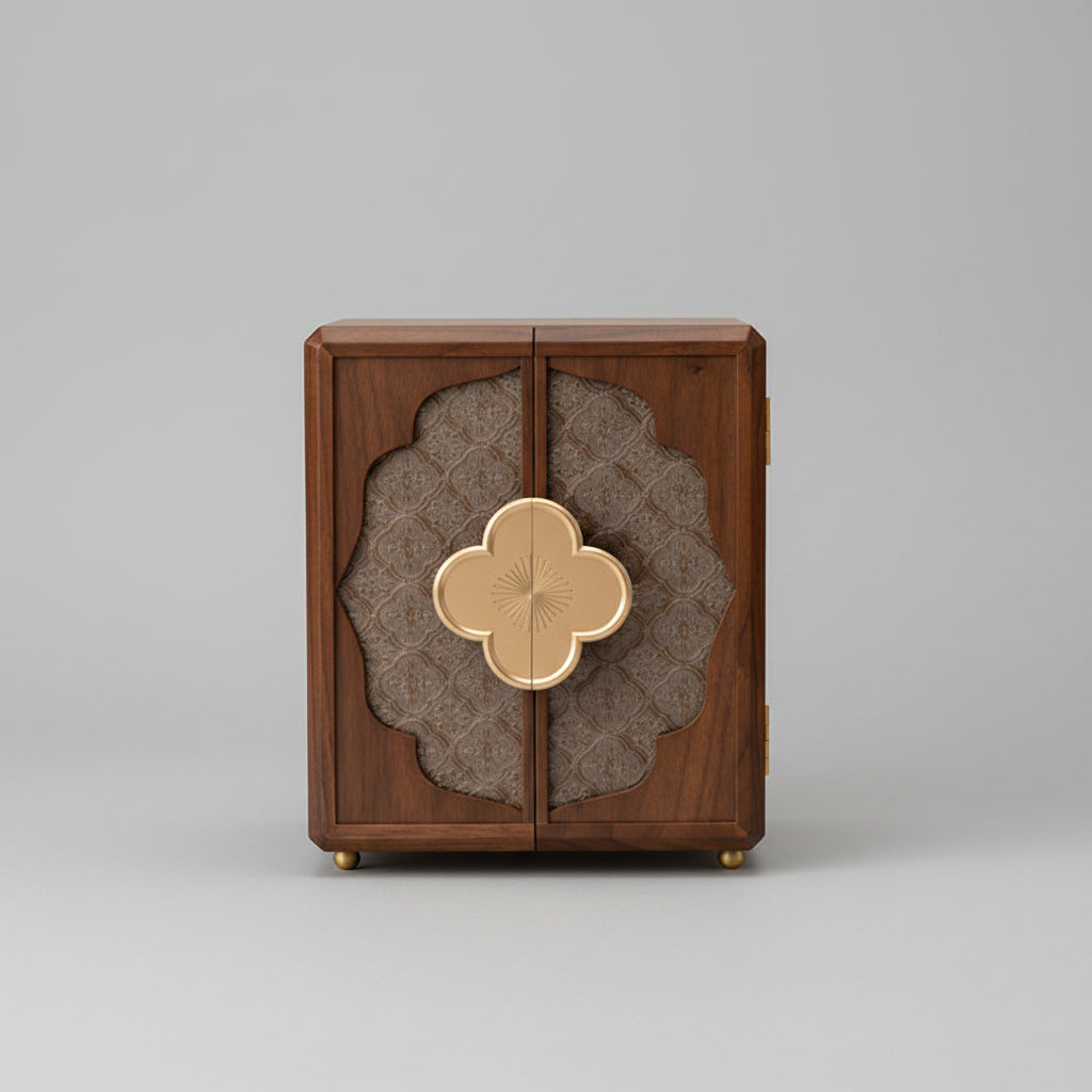 The Alcove, walnut veneer over engineered wood