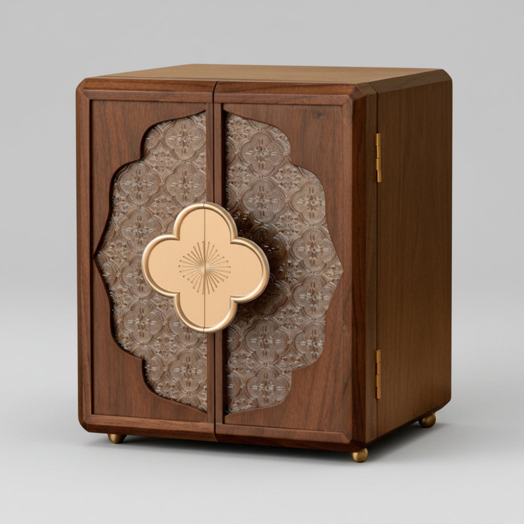 The Alcove, walnut veneer over engineered wood