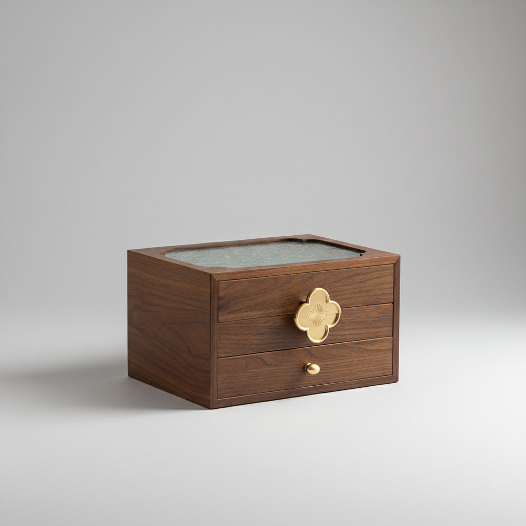 The Floret, walnut veneer over engineered wood