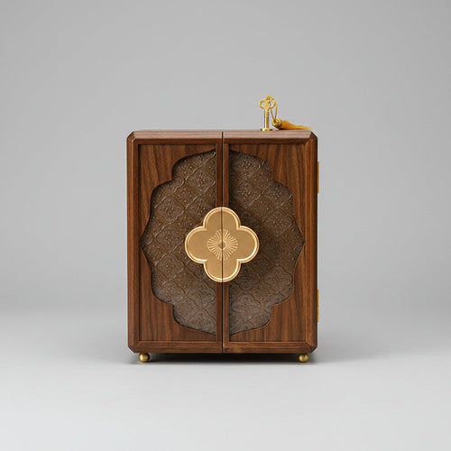The Alcove Five, walnut veneer over engineered wood