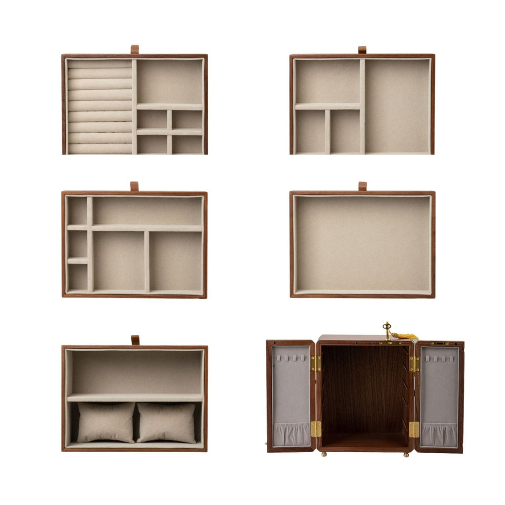 The Alcove Five, walnut veneer over engineered wood
