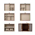 The Alcove Five, walnut veneer over engineered wood