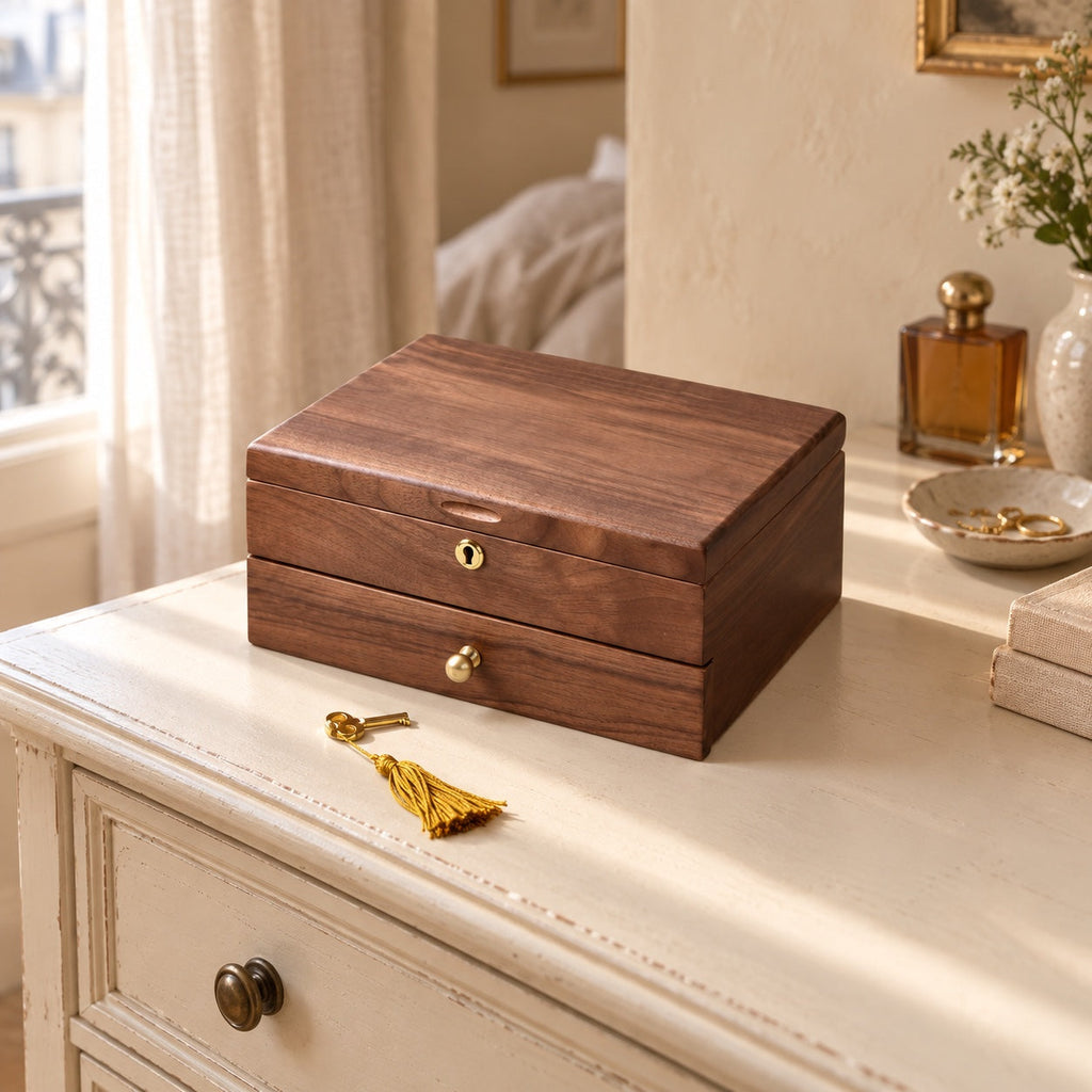 The Harlow Lock, huali or solid walnut