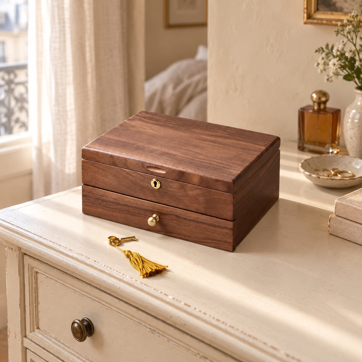 The Harlow Lock, huali or solid walnut
