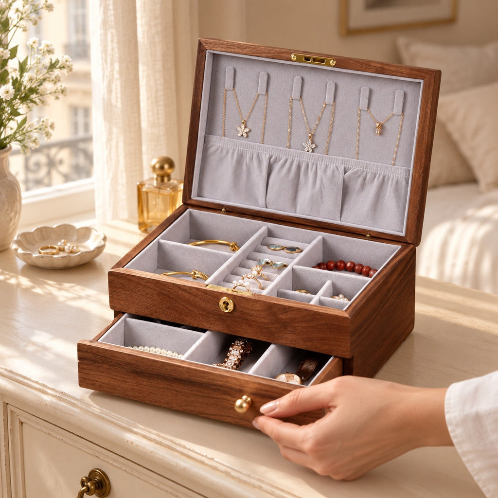 The Harlow Lock, huali or solid walnut