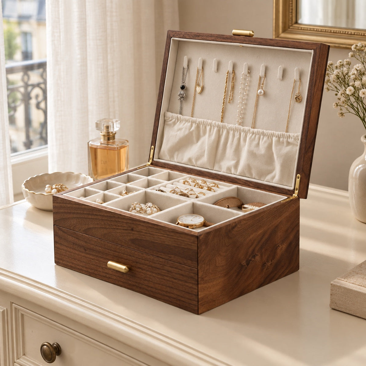 The Kensington, solid walnut