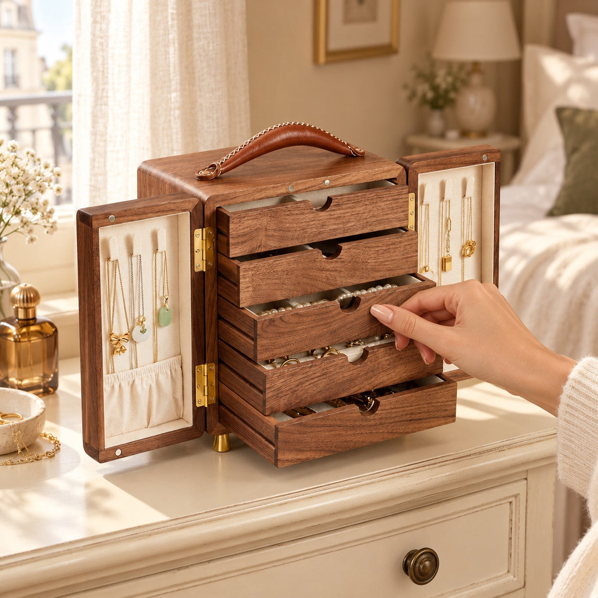 The Mercer, solid walnut