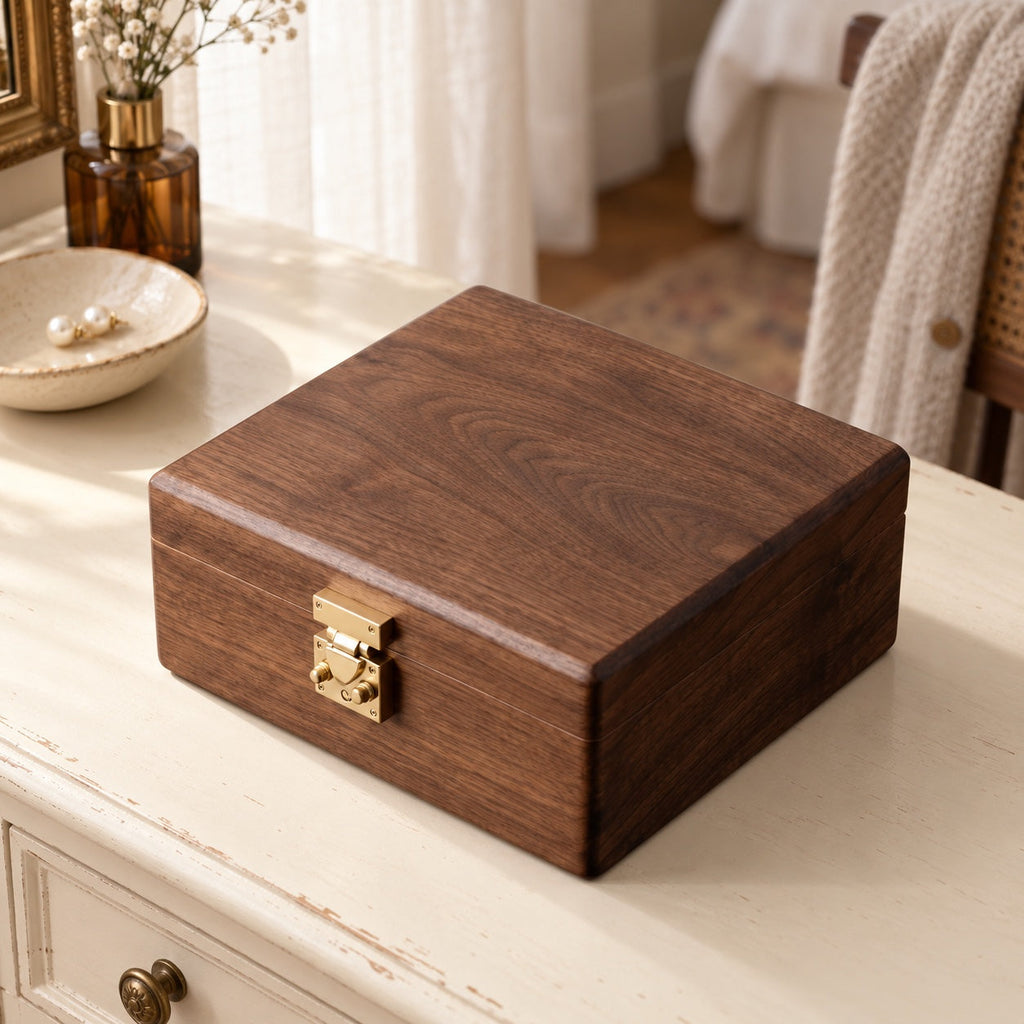 The Easton Square, solid walnut