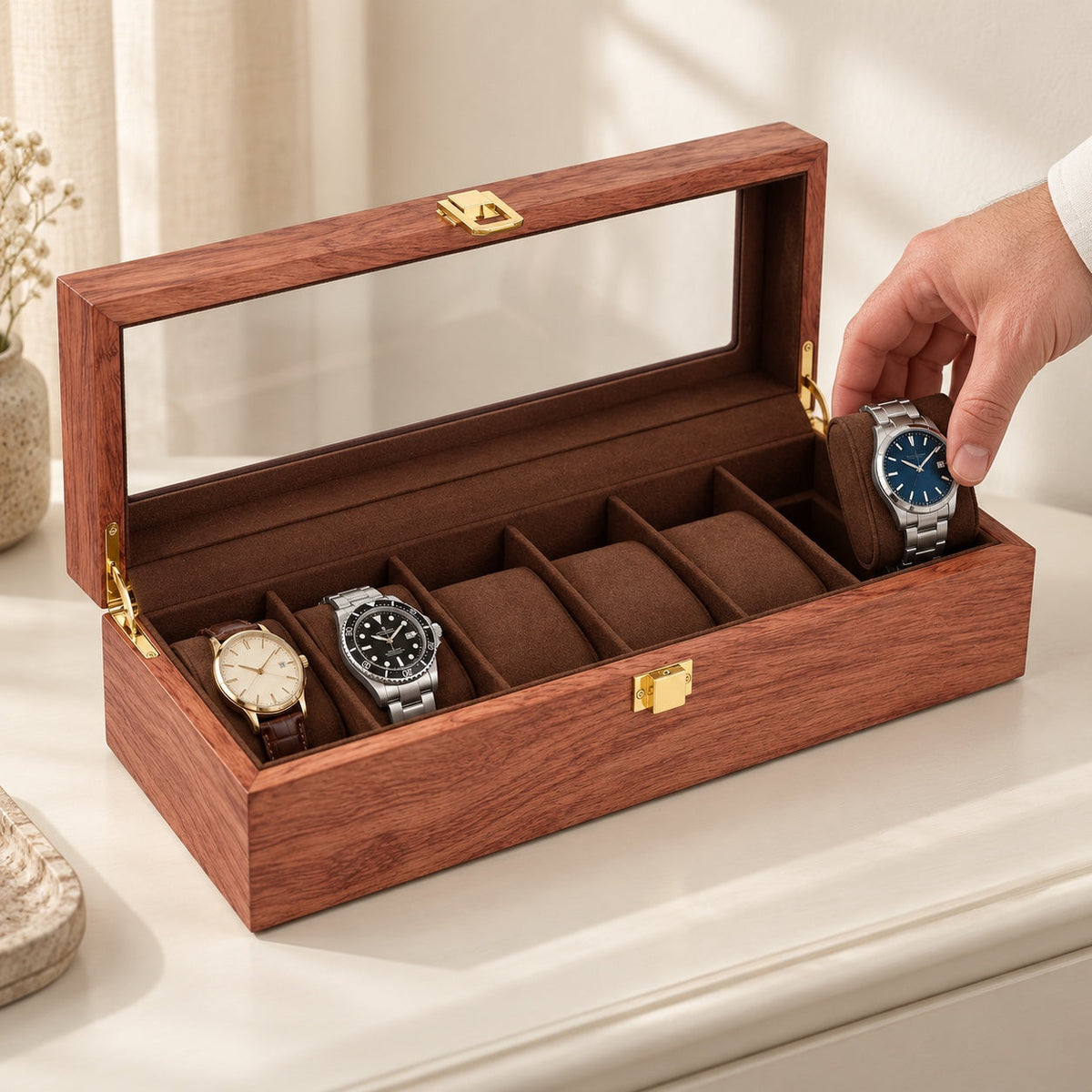 The Baxter Six, walnut wood