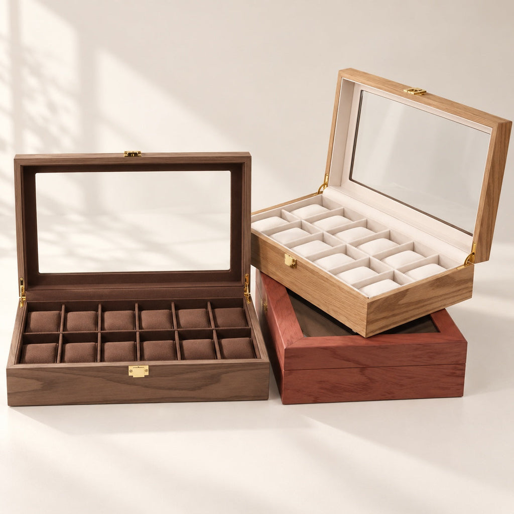 The Collector Ten, walnut wood over high-density board